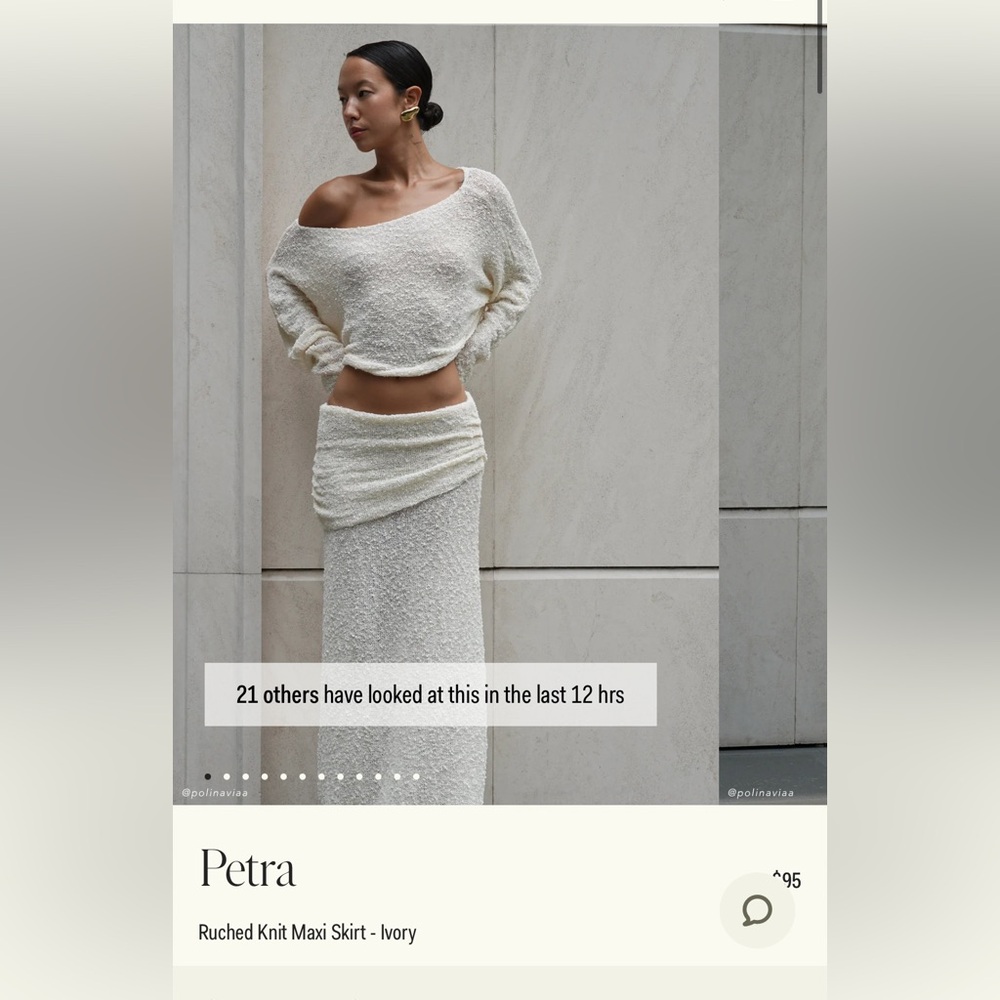 Meshki Ivory Petra Skirt